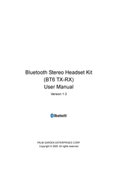 Palm Garden BT6 TX-RX User Manual