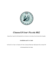 Channel D Seta Piccola Mk2 Installation And Use Manual