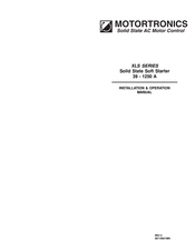 motortronics XLS-62 Installation & Operation Manual