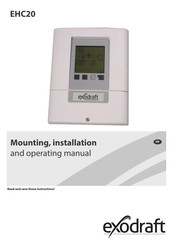 exodraft EHC20 Mounting, Installation And Operating Manual
