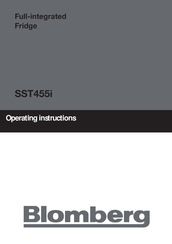 Blomberg SST455i Operating Instructions Manual