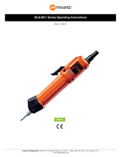 Mountz BLG-4000BC1 Operating Instructions Manual