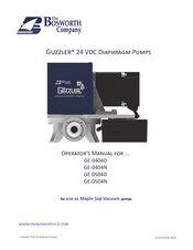 Bosworth Guzzler GE-0404D Operator's Manual