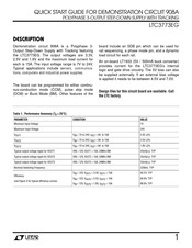 Linear Technology 908A Quick Start Manual