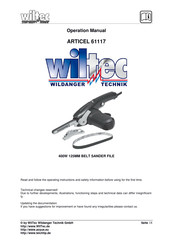 WilTec 61117 Operation Manual