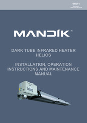 Mandik HELIOS Installation, Operation Instructions And Maintenance Manual