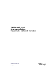 Tektronix TLA7S16 Declassification And Security Instructions