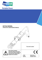 Doosan DCT5JS Operation & Maintenance Manual