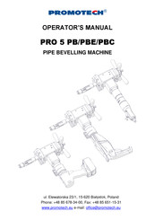 Promotech PRO 5 PB Operator's Manual