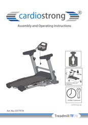 SportTiedje CARDIOSTRONG TF70 Assembly And Operating Instructions Manual