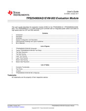 Texas Instruments TPS254900AQ1EVM-003 User Manual
