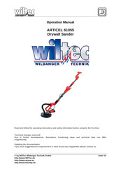 WilTec 61055 Operation Manual