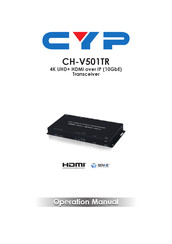 CYP CH-V501TR Operation Manual