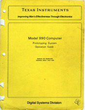 Texas Instruments 990 Operation Manual