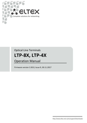 ELTEX LTP-8X Operation Manual