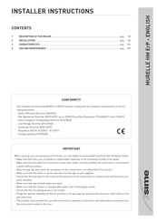 Sime MURELLE HM 30 ErP Installer's Instructions