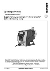 ProMinent delta Operating Instructions Manual