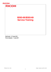 Ricoh B283-69 Service Training