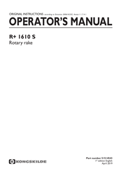 Kongskilde R+ 1610 S Operator's Manual