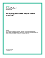 Hewlett Packard Enterprise Synergy 660 Gen10 User Manual