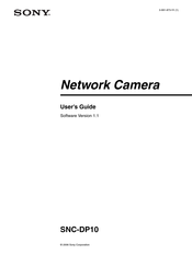 Sony SNC-DP10 User Manual