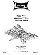 Landoll VT Plus 7550 Operator's Manual