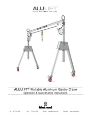 Metreel ALULIFT Operation & Maintenance Instructions Manual
