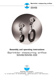 Kirchner und Tochter SMB-OE Series Assembly And Operating Instructions Manual