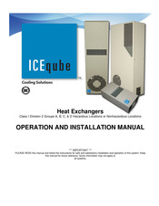 iceqube IQ6100HE-CF Operation And Installation Manual
