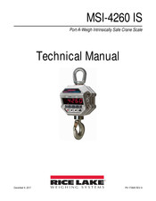 Rice Lake Port-A-Weigh 4260 Technical Manual