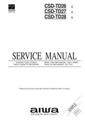 Aiwa CSD-TD26 Service Manual