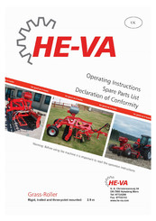 HE-VA Grass-Roller Operating Instructions/Spare Parts List