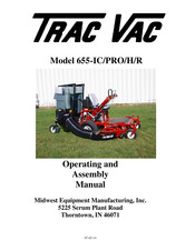 Midwest Equipment Manufacturing Trac Vac 655-IC Operating And Assembly Manual