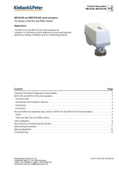 Kieback&Peter MD15-R-HE Product Description