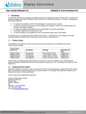 Dialog Semiconductor DA852 Series User Manual