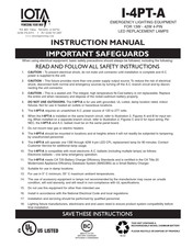 Iota I-4PT-A Instruction Manual