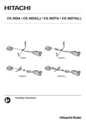 Hitachi CG36DTA Handling Instructions Manual