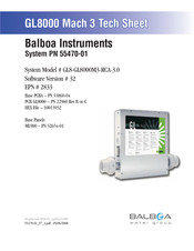 Balboa Instruments GL8000 Mach 3 Tech Sheet