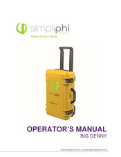 SimpliPhi BIG GENNY Operator's Manual