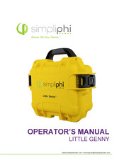 SimpliPhi LITTLE GENNY Operator's Manual