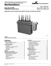 Cooper Power Systems Kyle GW Installation Instructions Manual
