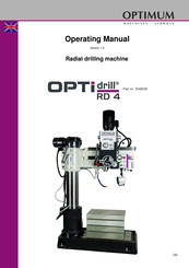 Optimum OPTidrill RD 4 Operating Manual