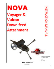 Teknatool NOVA Vulcan Instruction Manual