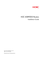 H3C MSR900-E Series Installation Manual