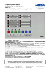 Kuhse KEA 293 PST Operating	 Instruction
