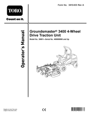 Toro Groundsmaster 3400 Operator's Manual