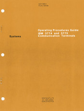 IBM 3775 Operating Procedure Manual