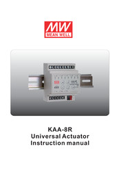 Mean Well KAA-8R-10 Instruction Manual