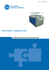 Baltimore Aircoil Company DFCV-AD-EC Series Operating And Maintenance Instructions Manual