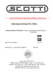 Meccanica SCOTTI CNC Table Programming Manual